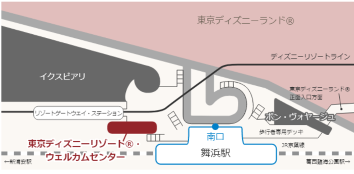 JR舞浜駅周辺マップ