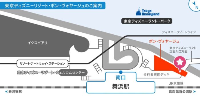 ボン・ヴォヤージュの地図