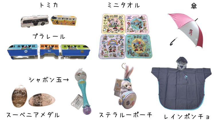 ディズニーランドとシーで買った品