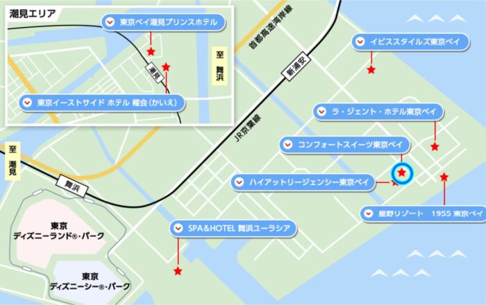 コンフォートスイーツ東京ベイ地図